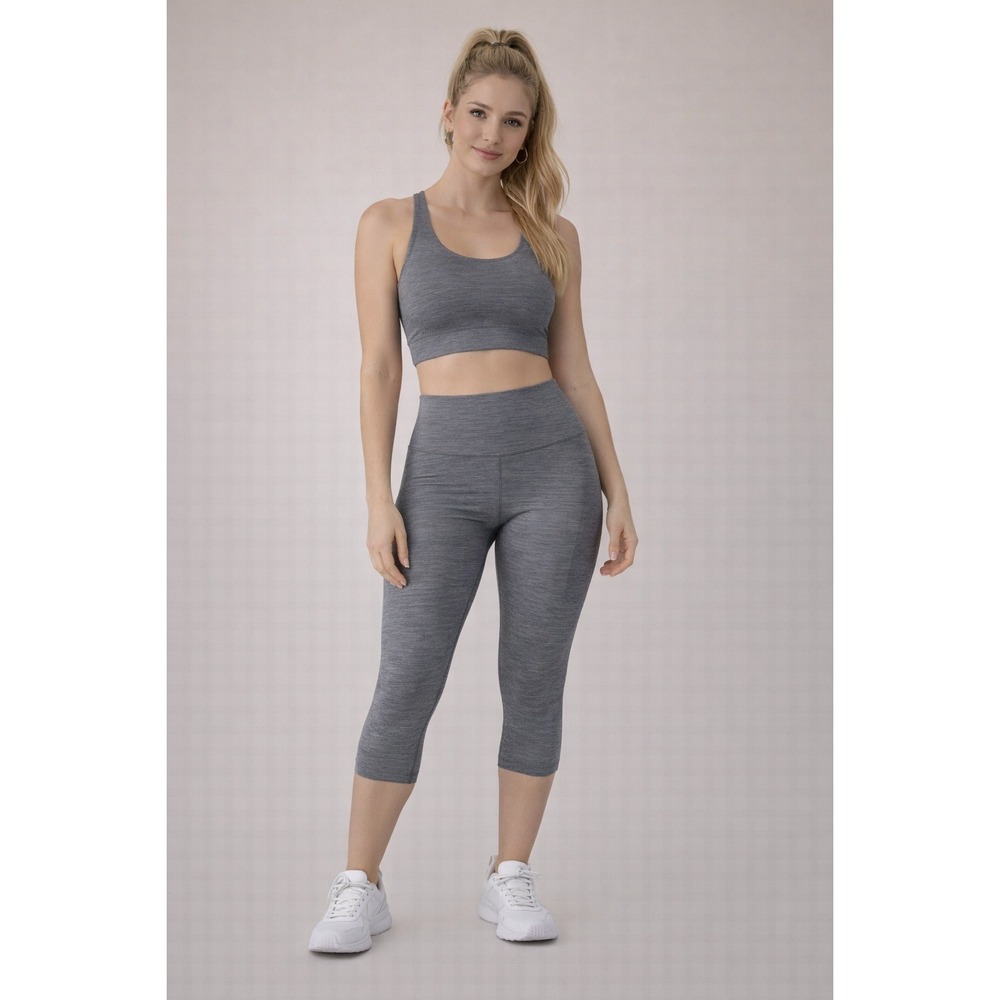 Outdoor‎ Voices 7/8 Leggings Grey Heathered Athleisure Activewear Medium